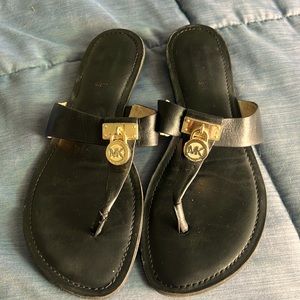 Michael Kors leather thong sandals - good used condition. 7 1/2